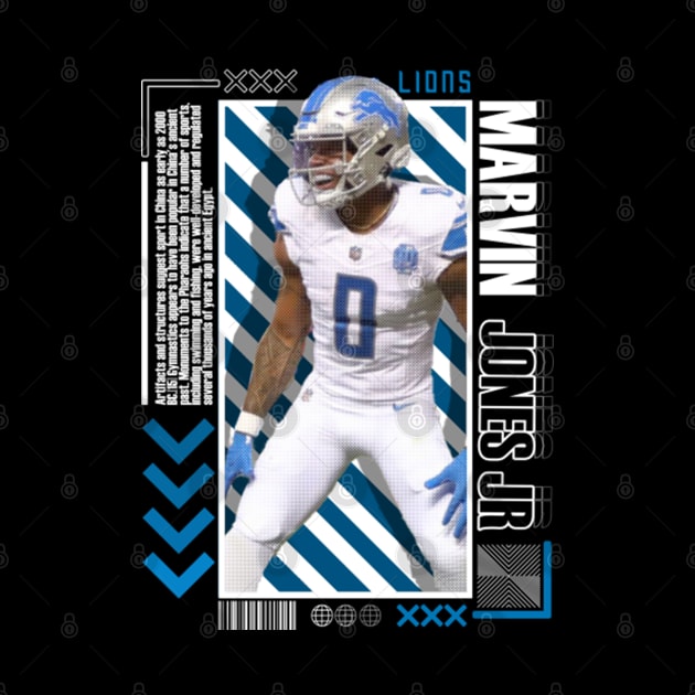 Marvin Jones Paper Poster Version 10 by art.Hamdan