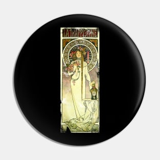 Art Nouveau - LaTrappistine Alphonse Mucha Pin