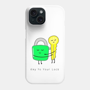 cute lock and key Phone Case