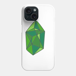 Faceted Gemstone- Green Phone Case