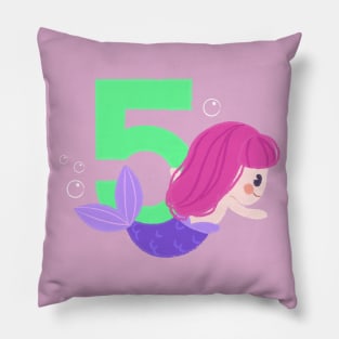 Mermaid Series: Number 5 Pillow