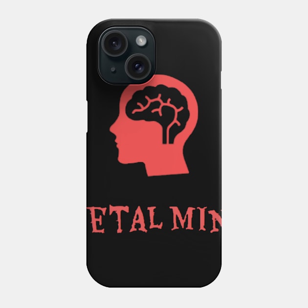 Metal Mind Brain Design Phone Case by MetalMindOfficial