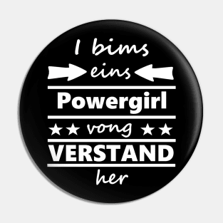 Frauenpower Powergirl Lustig Frauentag Geschenk Pin