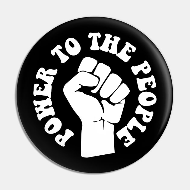 Power To the People, Black Lives, Protest Pin by UrbanLifeApparel