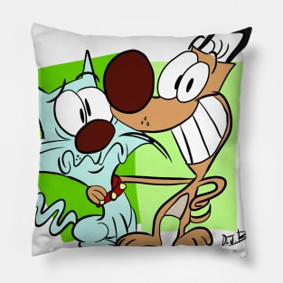 Maxwell Manx and Marty Mutt Pillow