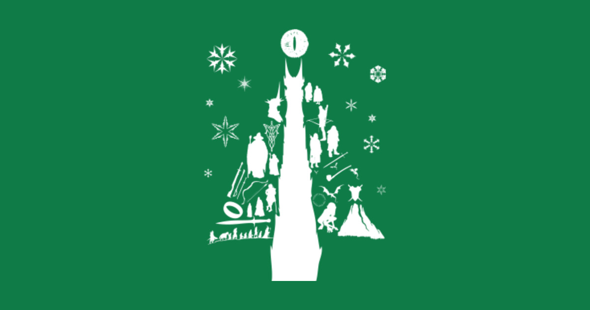 Lord Of The Rings Christmas Tree Silhouette - Lord Of The ...