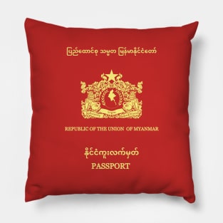 Myanmar passport Pillow