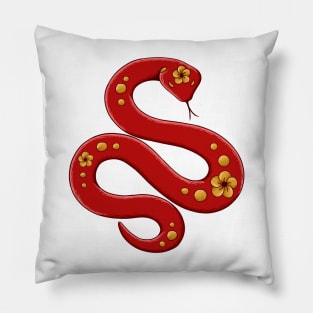 snake zodiac Pillow