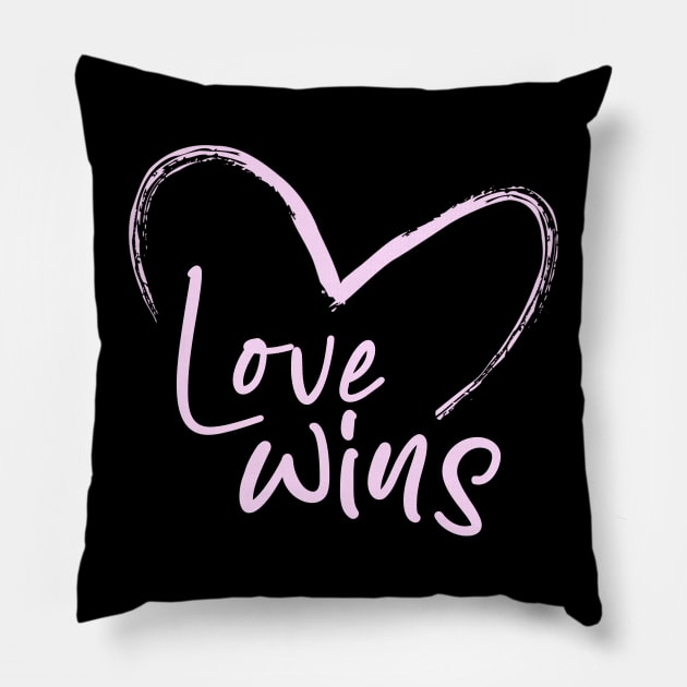 Love wins Pillow by Egit