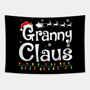 Granny Claus Grandma Santa Pajamas Christmas Tapestry