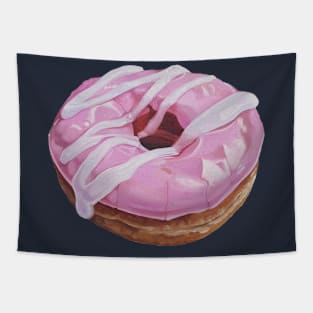 Strawberry Swirl Donut 2 (no background) Tapestry