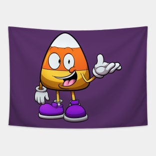 Cute Friendly Candy Corn Tapestry