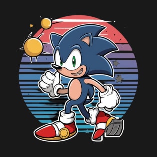 Custom Sonic the Hedgehogg Baseball Jersey Personalized Sonic Shirt Cartoon Sonic Matching Party Outfit For Sonic Lover Birthday Boy Kid T-Shirt