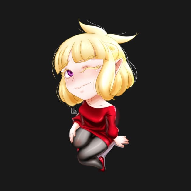 OC Chibi Moé in red by TheBarto84