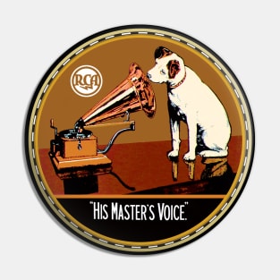 His Masters Voice Pin