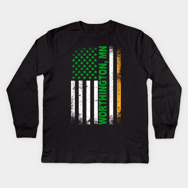 Minnesota Irish American Flag Worthington Mn T Shirt