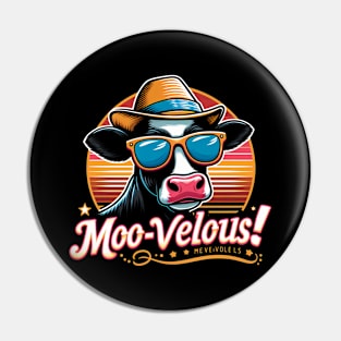 Moo-- Vellous! Funny Cow lover Pin