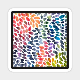 Colorful Painted Drops Magnet