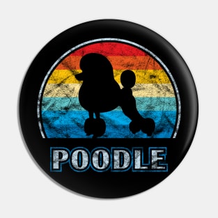 Poodle Vintage Design Dog Pin