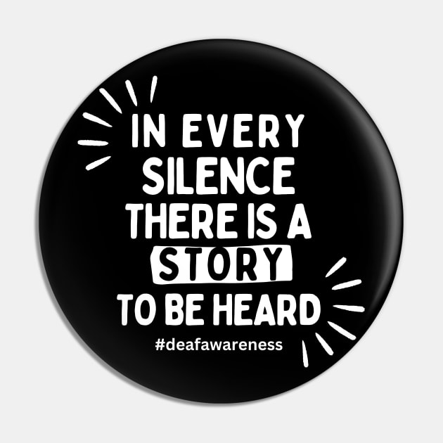 Deaf awareness Pin by DDCreates