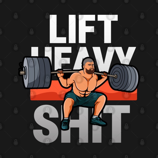 Weightlifting Tshirt for a Gym Enthusiast with Workout Icon by AlleyField