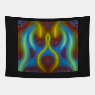 Multicolored Fractal - Face Tapestry