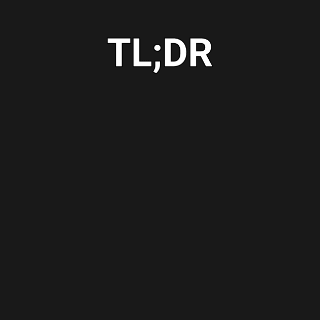 tl;dr by The Simple Store