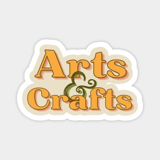 Retro Arts & Crafts Magnet