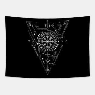 Vegvisir - The Viking Compass | Norse Pagan Symbol Tapestry