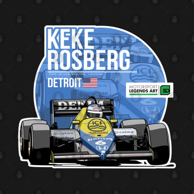 Keke Rosberg 1985 Detroit by stevenmsparks