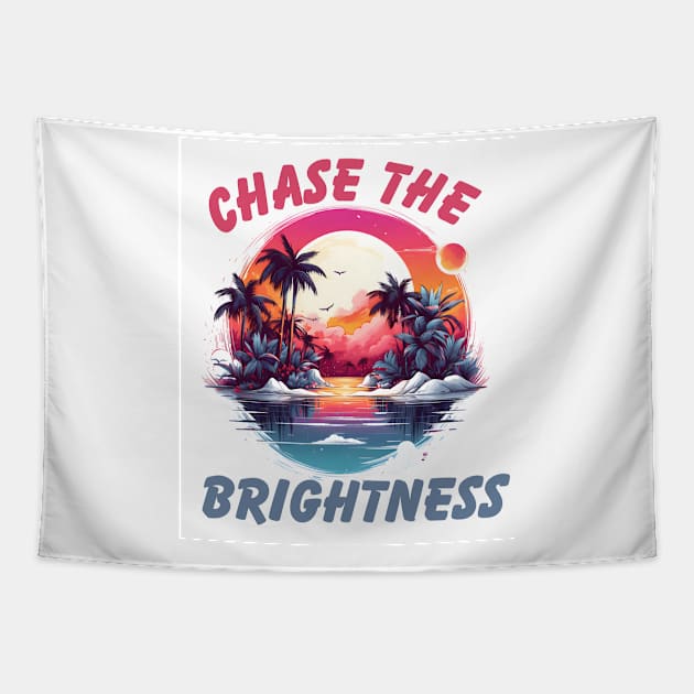 Chase the Brightness Tapestry by NedisDesign