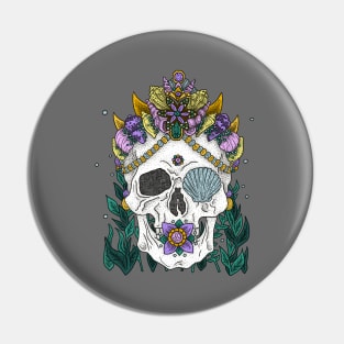 Mermaid Queen, Royal Dead Skull Pin