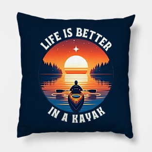 funny kayaking Pillow