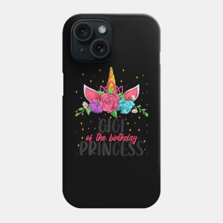 Gigi Of The Birthday Girl Unicorn Bday Girl Party Phone Case