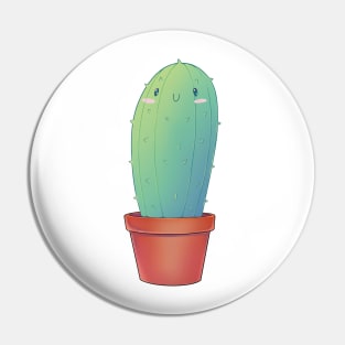 Dummy and cute cartoon cactus Pin
