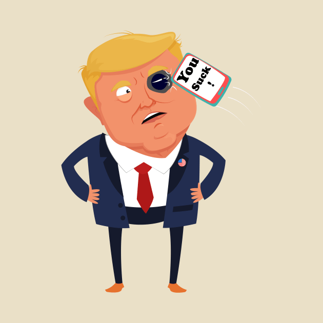 Cell phone thrown on trump by Yaman