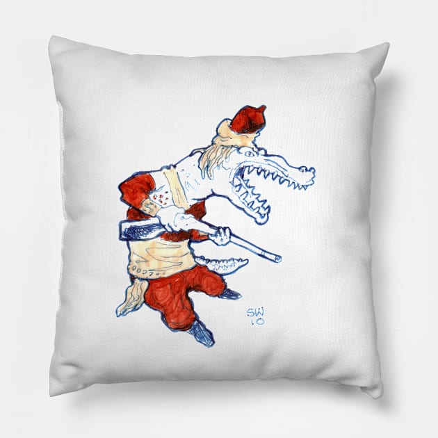 Albino Alligator Pillow by CoolCharacters