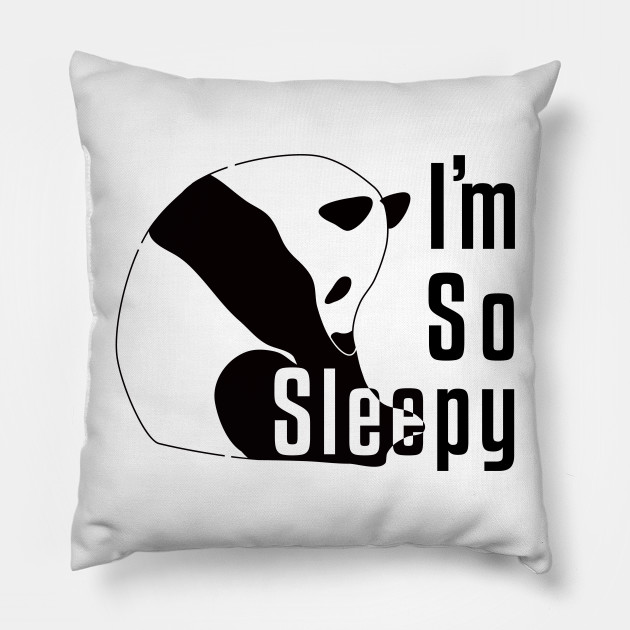 sleepy panda pillow