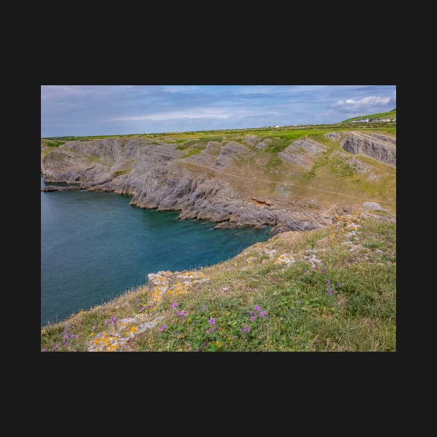 Mewslade Bay on the Gower Way, South Wales by yackers1