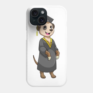 Meerkat as Student with Diploma Phone Case