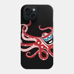 PNW Tlingit style Octopus Phone Case