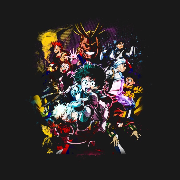 Shoto Todoroki: Half and Half Hero Embrace the Hero's Inner Struggle and Strength on a Tee by Travis Figueroa