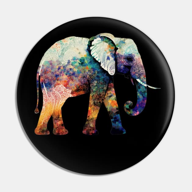 Psychedelephant Pin by apsi