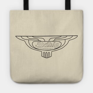 Flxible logo.  A Timeless design from a classic art deco period Tote