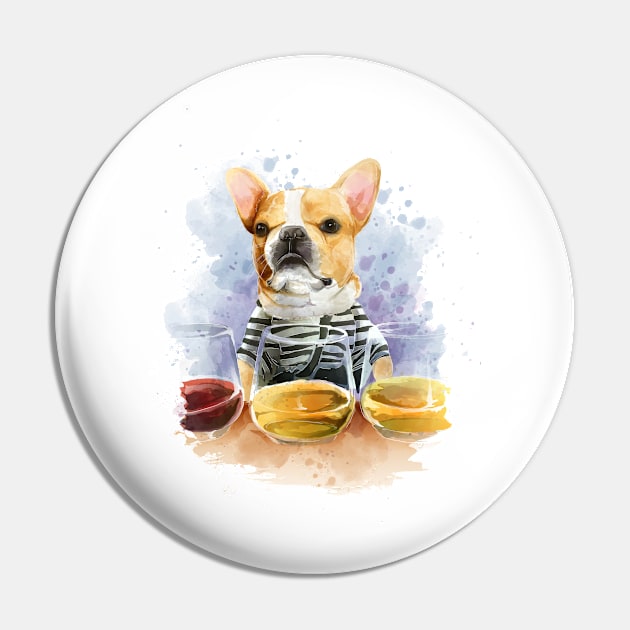 French bulldog Pin by Dilectum