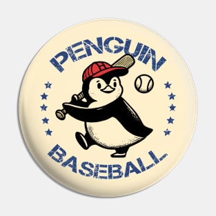 Penguin Baseball Pin