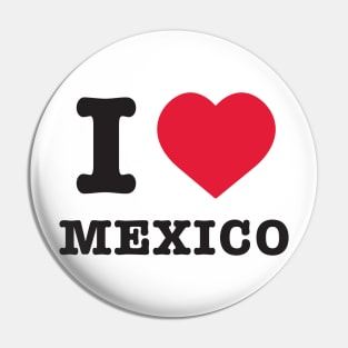 I Love Mexico Pin