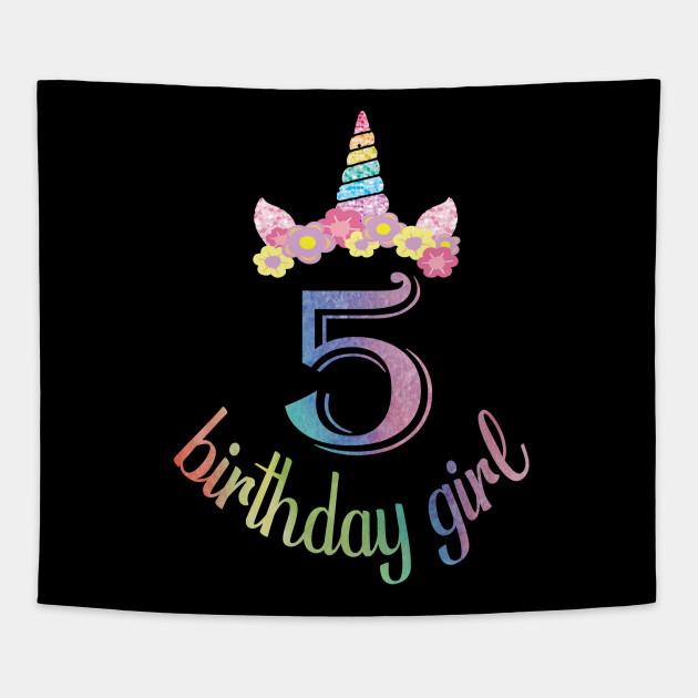 5th Birthday Girl Boys T Shirt 5 Years Old Party Gift 5th