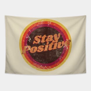 Vintage Stay Positive Tapestry