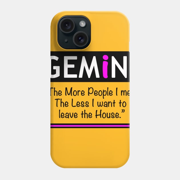 Gemini Quote 2 Phone Case by Chanap